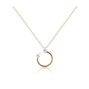 W.KRUK Naszyjnik srebrny pozłacany