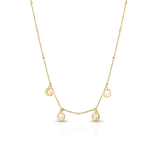 W.KRUK Naszyjnik srebrny pozłacany