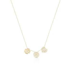 W.KRUK Naszyjnik srebrny pozłacany celebrytka