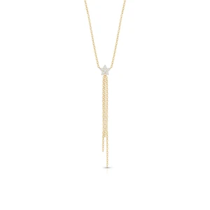 W.KRUK - Naszyjnik srebrny pozłacany gwiazda z cyrkoniami