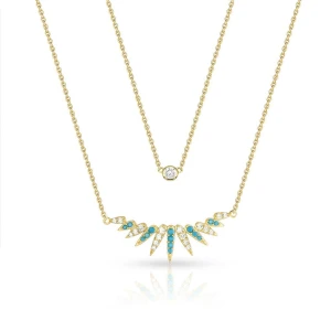 W.KRUK Naszyjnik srebrny pozłacany Laguna