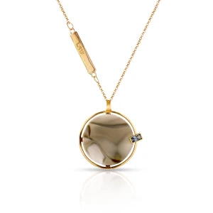 W.KRUK - Naszyjnik srebrny pozłacany Motyle