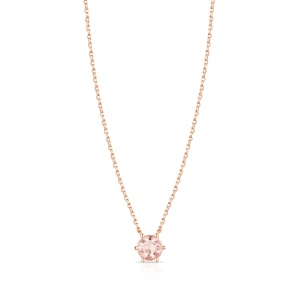 W.KRUK Naszyjnik srebrny pozłacany z cyrkonią