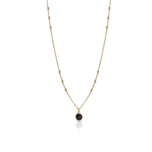 W.KRUK Naszyjnik srebrny pozłacany z kulkami