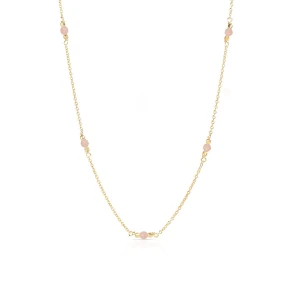 W.KRUK Naszyjnik srebrny pozłacany z opalem