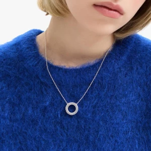 W.KRUK Naszyjnik srebrny z ażurowym elementem