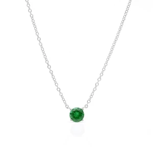 W.KRUK Naszyjnik srebrny z cyrkonią