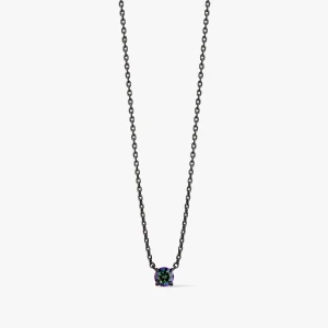 W.KRUK Naszyjnik srebrny z cyrkonią