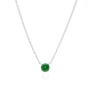 W.KRUK Naszyjnik srebrny z cyrkonią