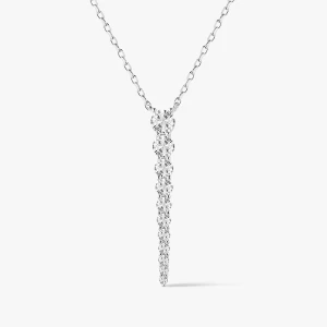 W.KRUK - Naszyjnik srebrny z cyrkoniami