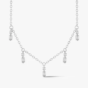 W.KRUK - Naszyjnik srebrny z cyrkoniami