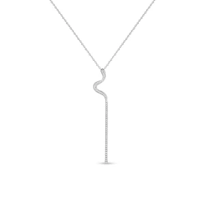 W.KRUK Naszyjnik srebrny z cyrkoniami