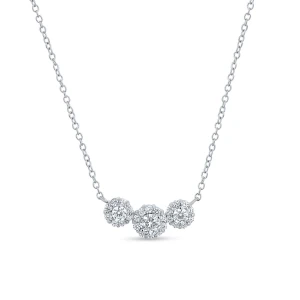 W.KRUK Naszyjnik srebrny z cyrkoniami