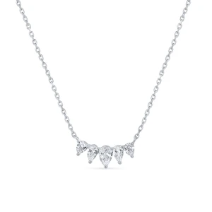 W.KRUK Naszyjnik srebrny z cyrkoniami