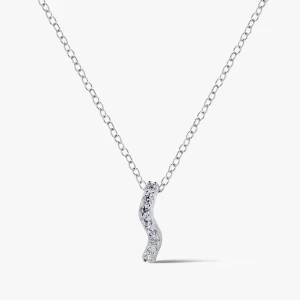 W.KRUK Naszyjnik srebrny z cyrkoniami