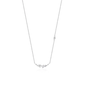 W.KRUK Naszyjnik srebrny z cyrkoniami