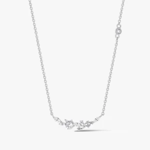 W.KRUK Naszyjnik srebrny z cyrkoniami