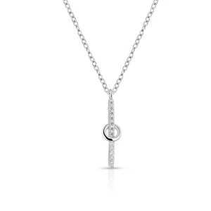 W.KRUK Naszyjnik srebrny z cyrkoniami