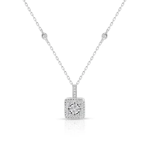 W.KRUK Naszyjnik srebrny z cyrkoniami