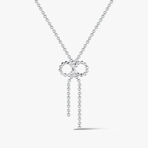 W.KRUK - Naszyjnik srebrny z kokardką