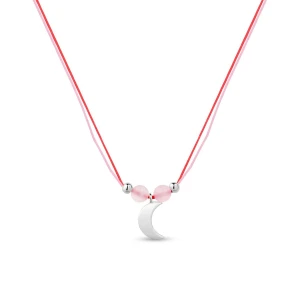 W.KRUK Naszyjnik srebrny z motywem księżyca