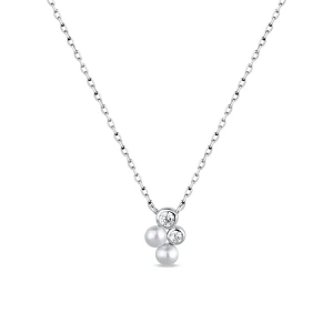 W.KRUK - Naszyjnik srebrny z perłami