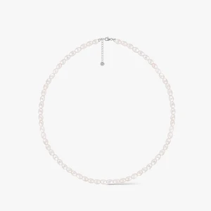 W.KRUK Naszyjnik srebrny z perłami