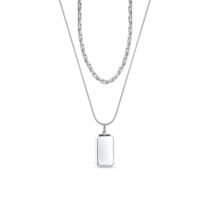 W.KRUK Naszyjnik stalowy kaskadowy