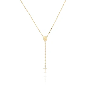 W.KRUK Naszyjnik złoty krawatka z krzyżykiem