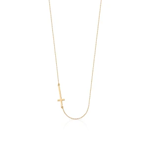 W.KRUK - Naszyjnik złoty krzyżyk W.KRUK
