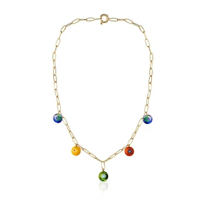 W.KRUK - Naszyjnik złoty Murano