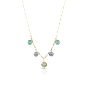 W.KRUK Naszyjnik złoty Murano