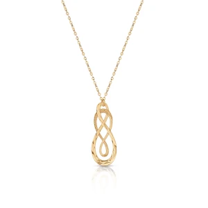 W.KRUK Naszyjnik złoty nieskończoność