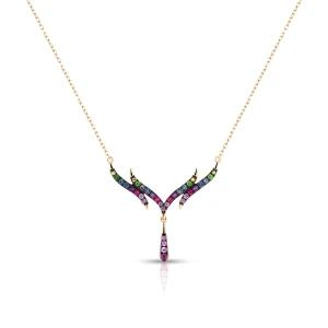 W.KRUK Naszyjnik złoty Preludium Paradise Birds