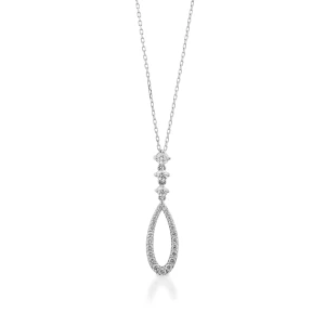 W.KRUK Naszyjnik białe złoto z brylantami