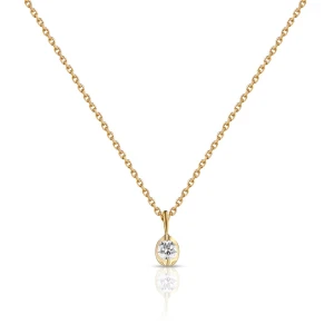 W.KRUK Naszyjnik złoty z brylantem