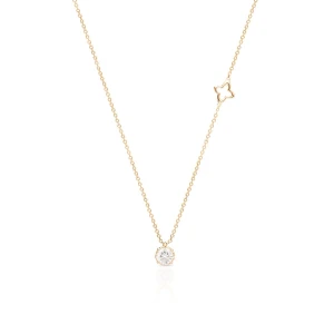 W.KRUK Naszyjnik złoty z brylantem RECARLO