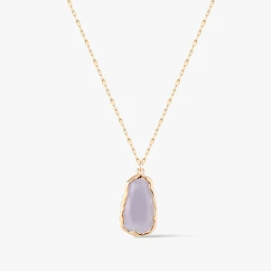 W.KRUK Naszyjnik złoty z chalcedonem Saint Tropez