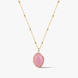 W.KRUK Naszyjnik złoty z chalcedonem Saint Tropez