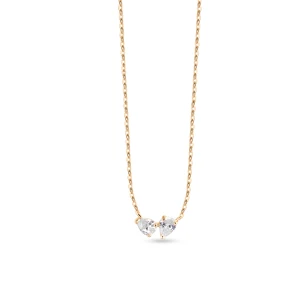 W.KRUK - Naszyjnik złoty z cyrkoniami