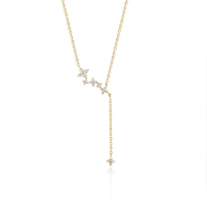 W.KRUK Naszyjnik złoty z cyrkoniami Ceremonials