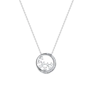 W.KRUK - Naszyjnik złoty z diamentami Galaktyka