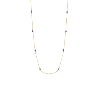 W.KRUK - Naszyjnik złoty z kamieniem księżycowym