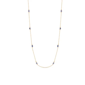 W.KRUK Naszyjnik złoty z kamieniem księżycowym