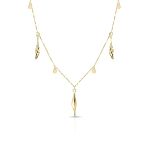 W.KRUK - Naszyjnik złoty z motywem boho