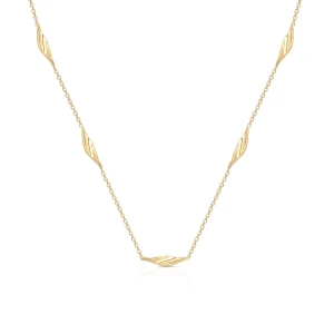 W.KRUK Naszyjnik złoty z motywem liści