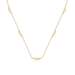 W.KRUK Naszyjnik złoty z motywem liści