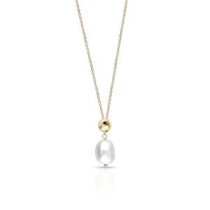 W.KRUK Naszyjnik złoty z perłą