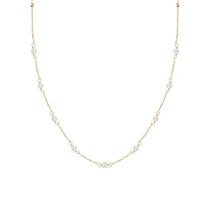 W.KRUK Naszyjnik złoty z perłami