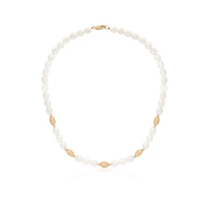 W.KRUK Naszyjnik złoty z perłami